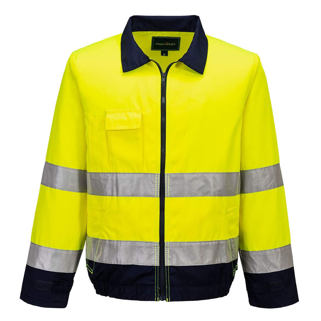 Portwest Madrid Hi-Vis Contrast Bomber Jacket - Image 2